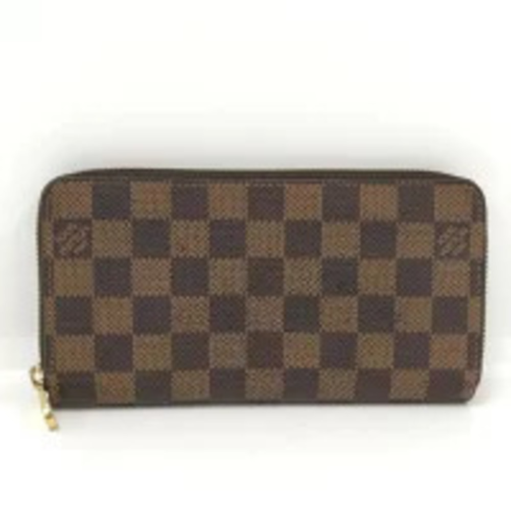 LOUIS VUITTON Zippy Wallet Damier Ebene Brown